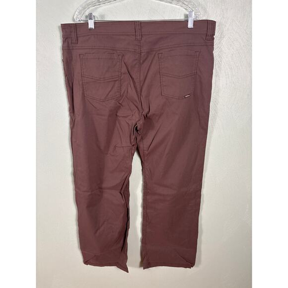 Prana Men's Pants Size 40x30 Mid-Rise Slim Fit Hiking Performance Brown - Picture 9 of 10